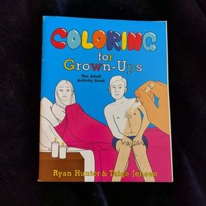 Goofy adult coloring/activity book